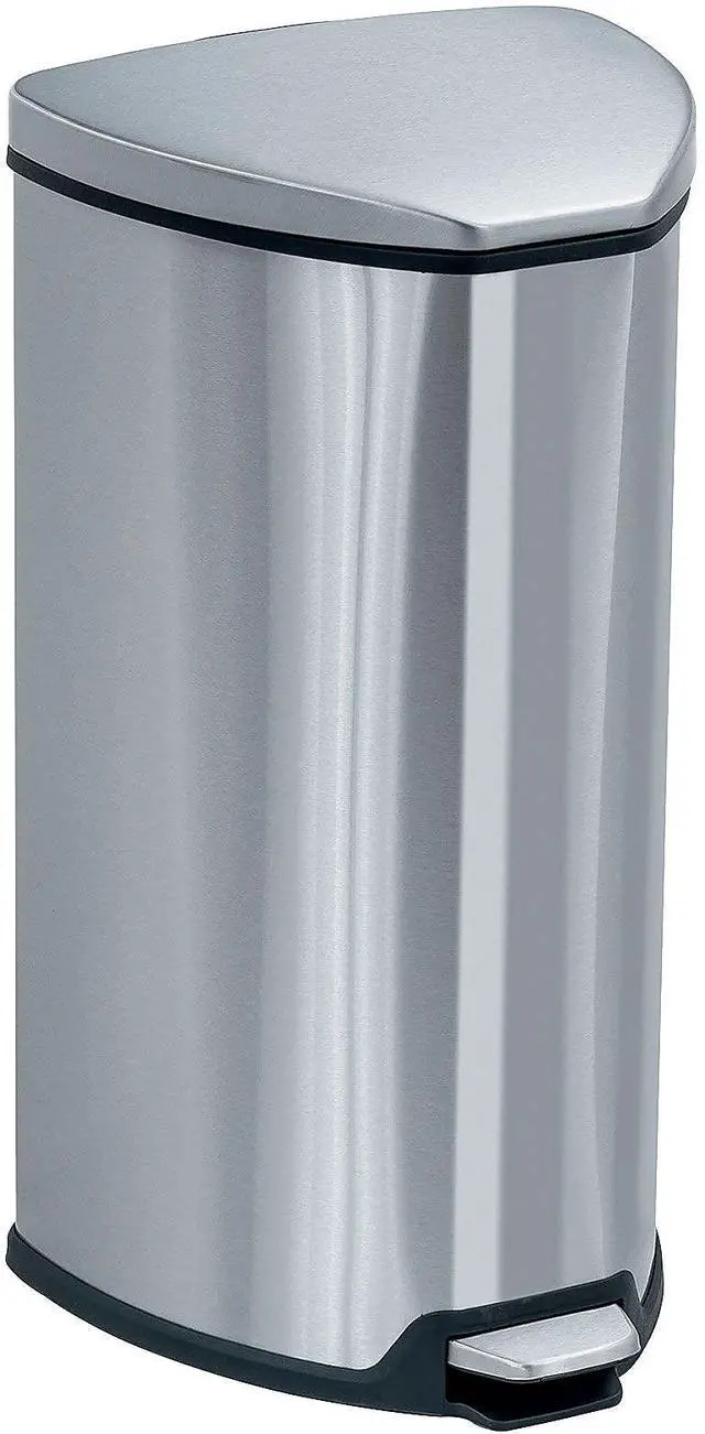 Main image of Products Stainless Step-On Trash Can, 7-Gallon, Stainless Steel