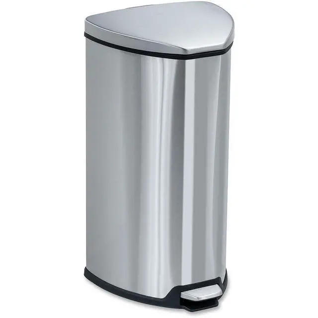 Alt view image 3 of 3 - Products Stainless Step-On Trash Can, 7-Gallon, Stainless Steel