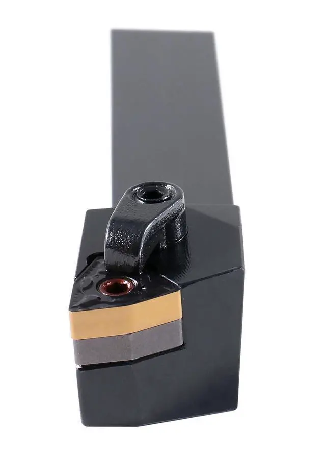 Alt view image 4 of 6 - Indexable Tool Holder, 3/4", LH, 10 add'l Inserts | Indexable Lathe Turning Bit, 5" OAL, with 10 Carbide WNMG432 Inserts, Left Hand, 2316-1008INS