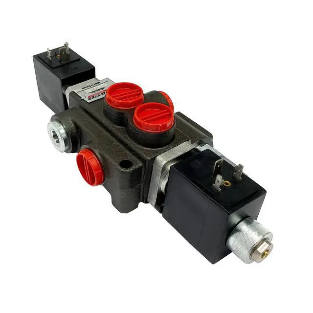 Alt view image 2 of 4 - Solenoid Hydraulic Control Valve 1 Spool 13 GPM, Durable Cast Iron Monoblock Body, SAE Ports, 3625 PSI for Small Tractors, Tractor Loaders, Log Splitters, Forklifts and Tow Trucks