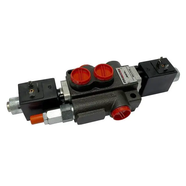 Alt view image 4 of 4 - Solenoid Hydraulic Control Valve 1 Spool 13 GPM, Durable Cast Iron Monoblock Body, SAE Ports, 3625 PSI for Small Tractors, Tractor Loaders, Log Splitters, Forklifts and Tow Trucks