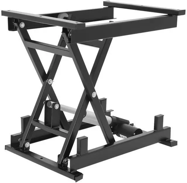 Main image of Electric Scissor Lift Table, 140 Lbs Load Capacity Hydraulic Lift Table Adjustable Height Lift Table with Remote & Manual Control for Material Handling Warehouses Shops (250, Pounds)