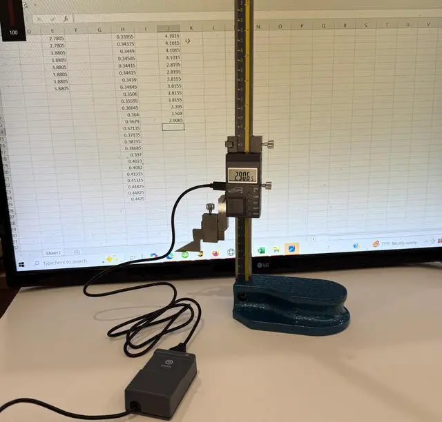 Alt view image 2 of 6 - 12"/300mm Electronic Digital Height Gage, Absolute Reading, in/mm/Fractional Reading, IP54 Protective Rating, #35-630