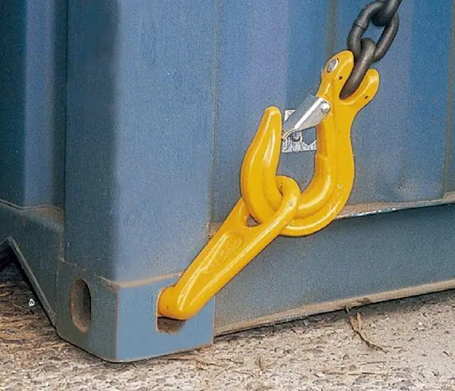Alt view image 5 of 6 - 2 Pack Right 45° G80 SEA Shipping Container Lifting Hook, 28,000 lb WLL 12.5 Ton Heavy-Duty Lift Hook for Shipping, Storage, Moving & Industrial Cargo