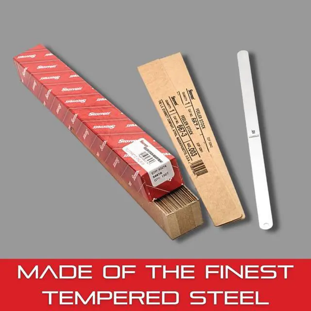 Alt view image 4 of 6 - Tempered Steel Thickness Gage or Feeler Stock Assortment with No Locking Device - Ideal for Professionals and Home Improvement -.001"-.030" Thickness, 32 Leaves - S667A