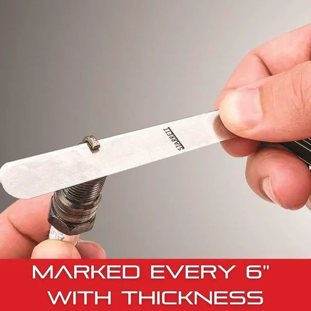Alt view image 5 of 6 - Tempered Steel Thickness Gage or Feeler Stock Assortment with No Locking Device - Ideal for Professionals and Home Improvement -.001"-.030" Thickness, 32 Leaves - S667A