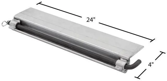 Alt view image 3 of 5 - 24" L Aluminum Skid Seat Attaching Bracket for Pin-End Ramp Systems