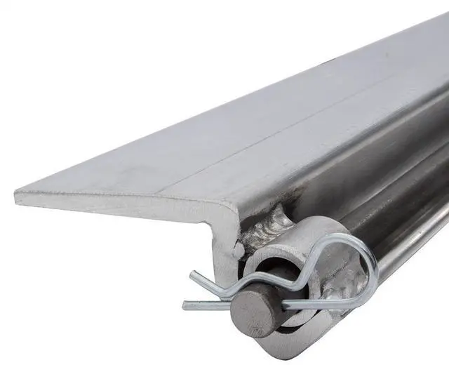 Alt view image 5 of 5 - 24" L Aluminum Skid Seat Attaching Bracket for Pin-End Ramp Systems