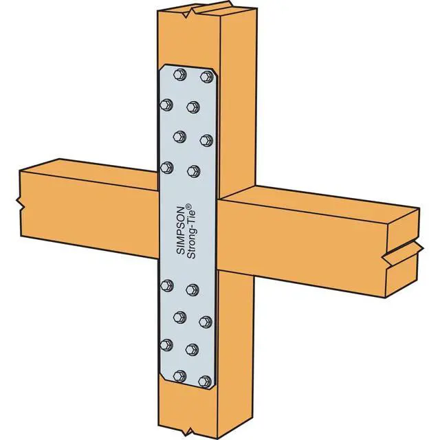 Alt view image 4 of 6 - HRS416Z HRS 16 in. 12-Gauge ZMAX Galvanized Heavy Strap Tie (Pack of 10)