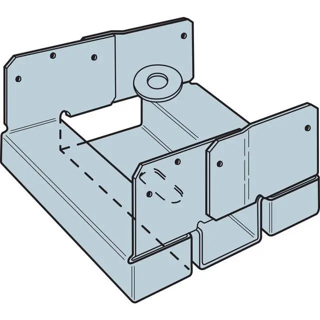 Alt view image 5 of 6 - ABA66RZ ABA ZMAX Galvanized Adjustable Standoff Post Base for 6x6 Rough (Pack of 10)