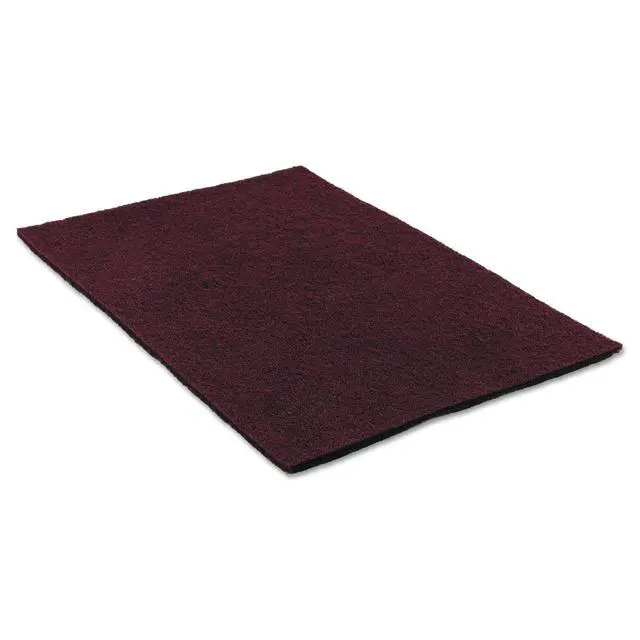 Alt view image 2 of 2 - Scotch-Brite 02590 Surface Preparation Pad Sheets, 14" x 20", Maroon (Case of 10)
