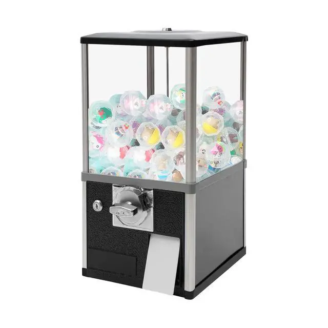 Alt view image 5 of 6 - Vending Machine, 1.77-1.97 Inch 25-Cent Spherical Capsule Candy Dispenser Commercial Bulk Many Styles Vending Machine Gumball Machine for Game Stores, Retail Stores, Amusement Parks (Black)