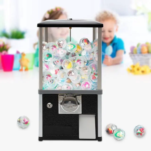 Alt view image 6 of 6 - Vending Machine, 1.77-1.97 Inch 25-Cent Spherical Capsule Candy Dispenser Commercial Bulk Many Styles Vending Machine Gumball Machine for Game Stores, Retail Stores, Amusement Parks (Black)