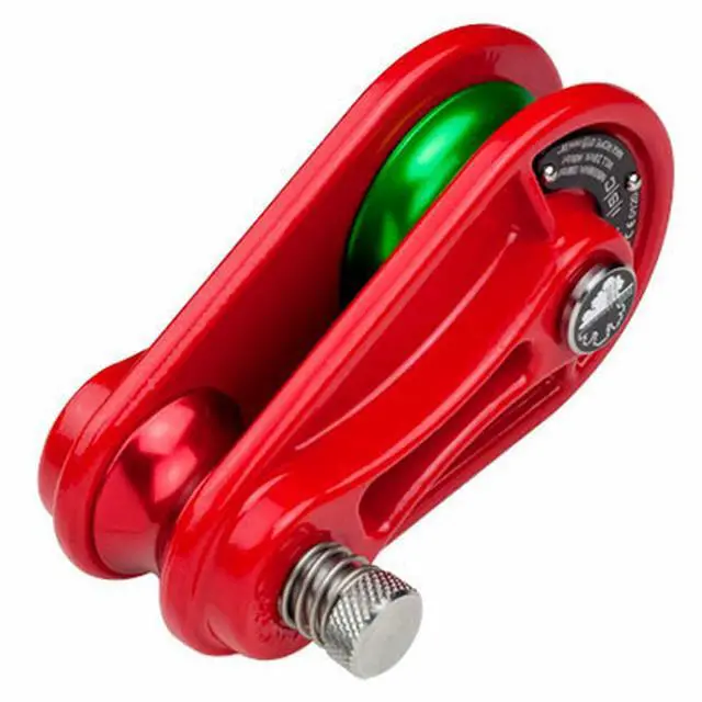 Main image of 2.2 ton (3/4" line) Red Pulley Block (Green Wheel)