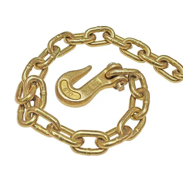 Alt view image 3 of 6 - DC Cargo Chain Binder Kit | 3/8" Grade 70 Extra Long 20 Foot Chain - and Load Binder Set | Heavy Duty Ratcheting Chain and Binder | Load Chain and Binders 6,600lb Working Load Limit As Set