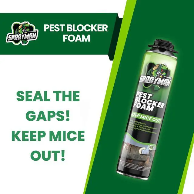 Alt view image 6 of 6 - Pestblokc Foam Sealant - (12x24 Oz) Expanding Polyurethane Pond & Landscape Foam, UV Resistant, Waterproof, Thermal Insulation, Gun Included - 12 Pack