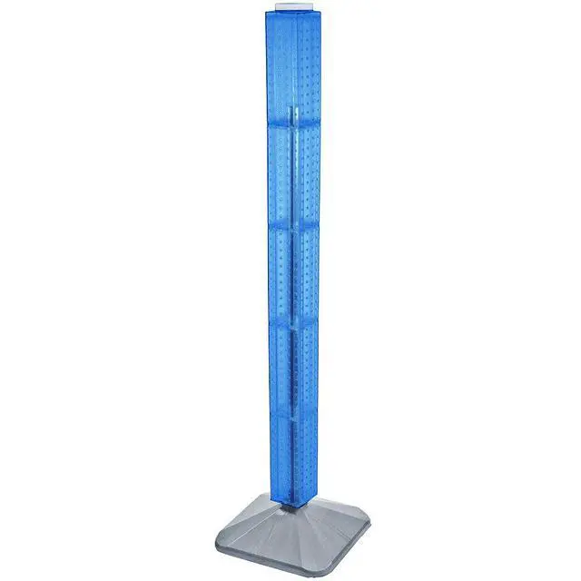 Main image of 700225-BLU Standard Interlocking Pegboard Tower, Blue Translucent