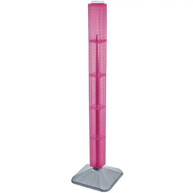 Main image of 700225-PNK Standard Interlocking Pegboard Tower, Pink Translucent