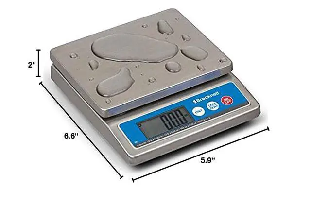 Alt view image 4 of 4 - Model 6030 Washdown IP67 Stainless Portion Control Scale 5000g x 1g / 10lbs x.002lbs NSF Certified