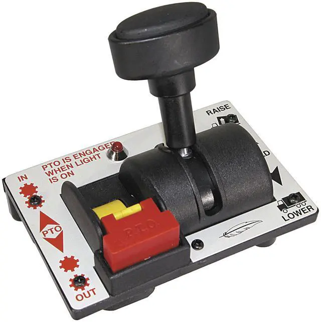 Main image of Buyers Products K90 Pneumatic PTO Pump Control Valve, Lever Operated Hoist Control with Feathering Function, 5 Port Air Valve, 125 PSI Rated PTO Valve for Dump Truck Hydraulic Systems