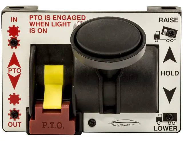 Alt view image 2 of 4 - Buyers Products K90 Pneumatic PTO Pump Control Valve, Lever Operated Hoist Control with Feathering Function, 5 Port Air Valve, 125 PSI Rated PTO Valve for Dump Truck Hydraulic Systems