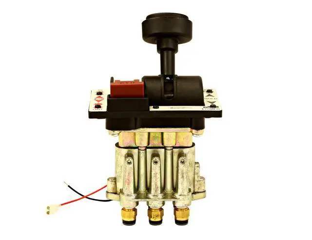 Alt view image 4 of 4 - Buyers Products K90 Pneumatic PTO Pump Control Valve, Lever Operated Hoist Control with Feathering Function, 5 Port Air Valve, 125 PSI Rated PTO Valve for Dump Truck Hydraulic Systems
