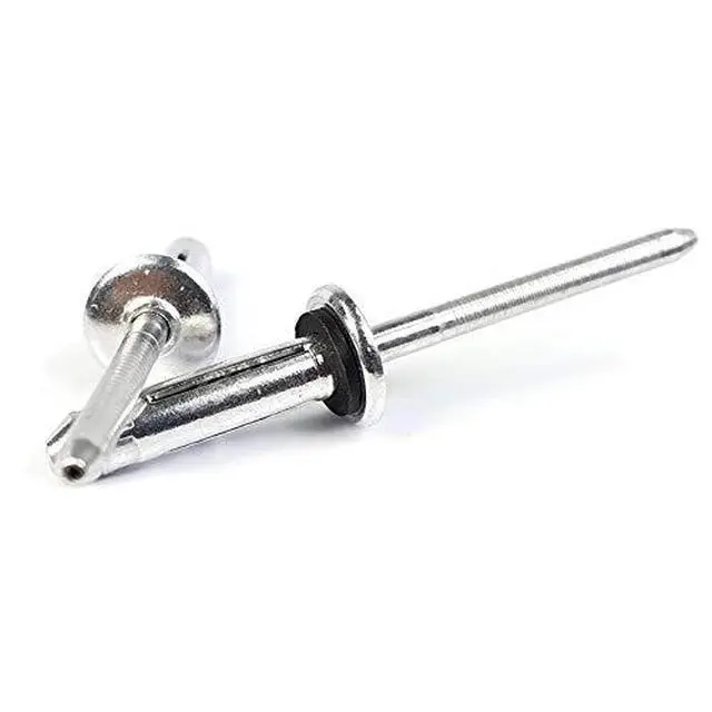 Alt view image 3 of 5 - Tri-Fold Exploding Pop Rivets 1/4 (#8) Aluminum Blind Rivets with Sealing Washer 8-6, 1/4" x 3/8" Grip (0.125-0.375) QTY 100