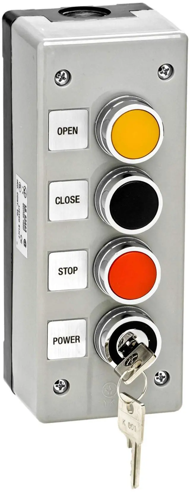 Main image of 3BXLT Nema 4 Exterior Three Button With Lockout Surface Mount Control Station