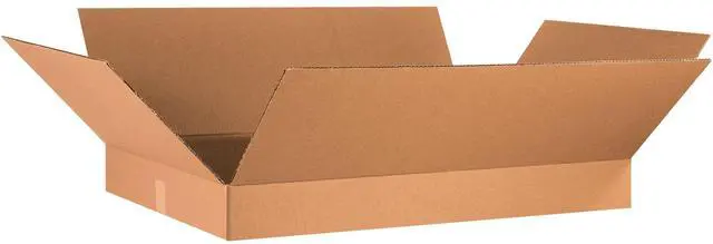 Main image of 36x24x4 Flat Corrugated Boxes, Flat, 36L x 24W x 4H, Pack of 10 | Shipping, Packaging, Moving, Storage Box for Home or Business, Strong Wholesale Bulk Boxes