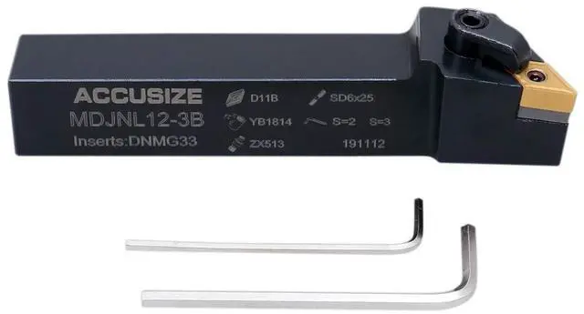 Main image of Indexable Tool Holder, 3/4", LH, 2302-6016 | 3/4" Shank x 4-1/2" OAL, with DNMG332 Carbide Insert, Right Hand
