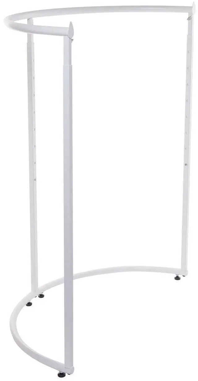 Main image of White Half Round Clothing Rack