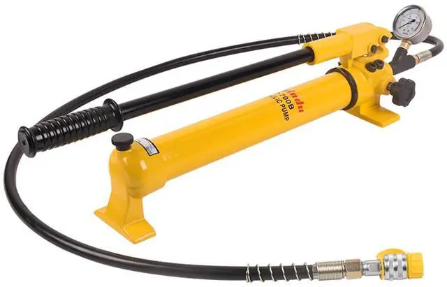Main image of 2 Speed Hydraulic Pumps Hand Operated 10000Psi with Pressure Guage 1.8m Length Hose, 900cc Hydraulic Hand Pump,Single Acting Hydraulic Pump Manual Pump for Industry,CP-700B