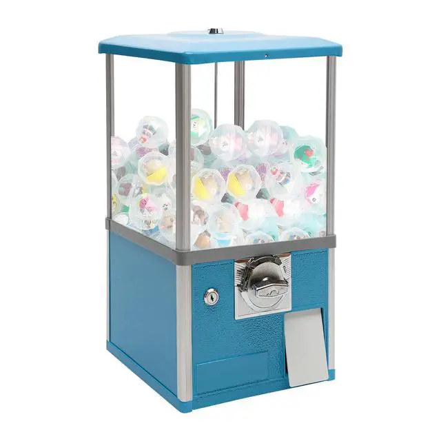 Alt view image 5 of 6 - Vending Machine, 1.77-1.97 Inch 25-Cent Spherical Capsule Candy Dispenser Commercial Bulk Many Styles Vending Machine Gumball Machine for Game Stores, Retail Stores, Amusement Parks (Blue)