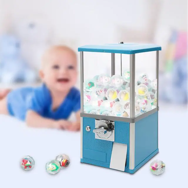 Alt view image 6 of 6 - Vending Machine, 1.77-1.97 Inch 25-Cent Spherical Capsule Candy Dispenser Commercial Bulk Many Styles Vending Machine Gumball Machine for Game Stores, Retail Stores, Amusement Parks (Blue)