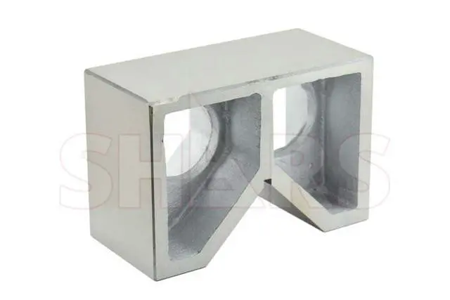 Alt view image 5 of 6 - 8" x 4" x 5-1/2" High Quality Cast Iron V-Block 303-5226 R