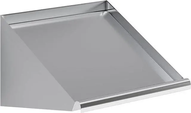 Main image of 304 Stainless Steel Slanted Wall Rack Shelf with Drain Outlet 21" x 22.5" | Compact Wall-Mounted Drip Shelf for Commercial Kitchen or Bar (21 in. x 22 1/2 in)