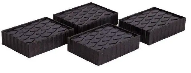 Main image of Set of Four 1 1/2" Flat Polymer Rubber Pad Adapters Genuine Parts