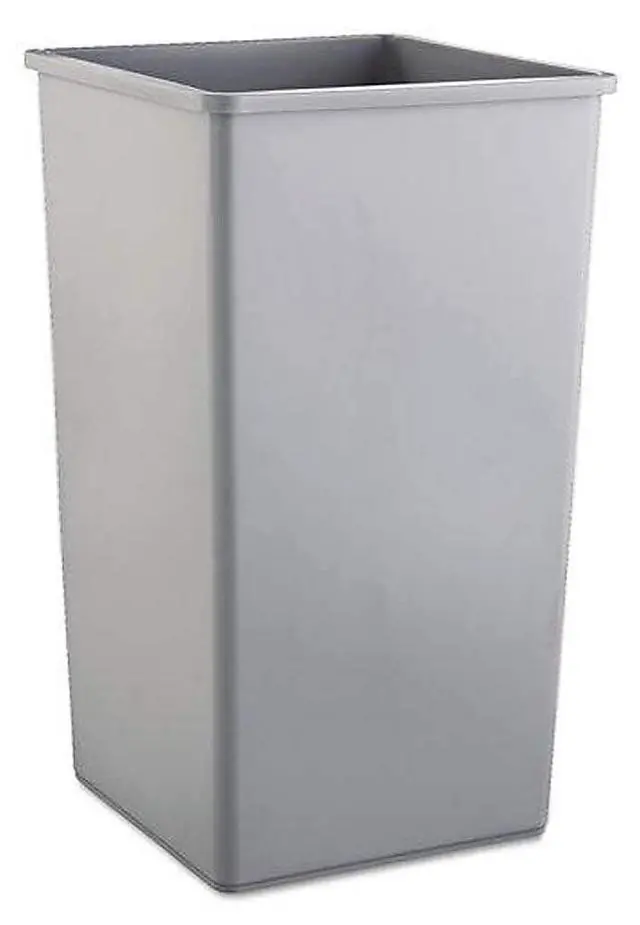 Alt view image 3 of 4 - Untouchable 50 Gal Square Container Gray for Offices/Mailrooms/Classrooms/Areas of High Waste Generation