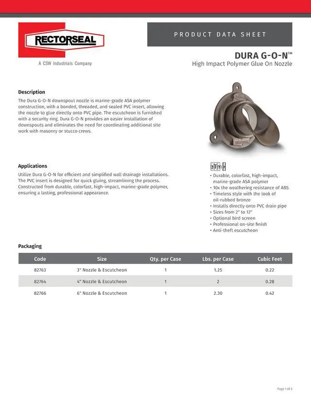 Alt view image 4 of 5 - Dura G-O-N 82764 Nozzle & Escutcheon, Direct Install, Plumbing, 4"