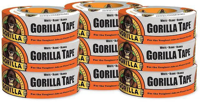 Main image of White Duct Tape, 1.88" x 30 yd, White, (Pack of 8)
