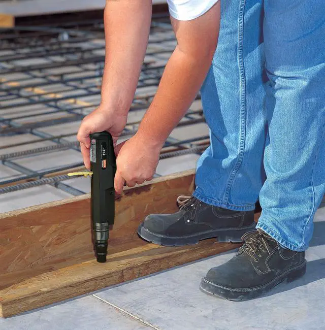 Alt view image 2 of 6 - PT-27 General Purpose 0.27Cal Powder Actuated Tool - 13-1/2 in. Length, Semi-Automatic Firing Action, Fast-Cycling Fastening Tool, High Reliability & Low Maintenance