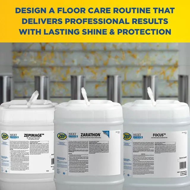 Alt view image 5 of 6 - IMAGE Wet Look Floor Polish - 5 Gallon (1 Unit) 193535 - Acrylic Copolymer Metal Interlock, Dries Quick to a Deep Gloss, Improves Resistance to Scuffs and Black Heel Marks