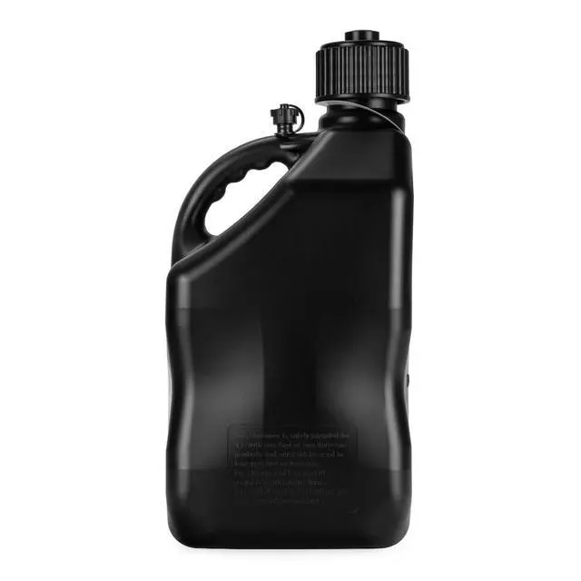 Alt view image 5 of 6 - 5.5 Gallon Square Motorsport Jug Black with Deluxe Filler Hoses (4 Pack)