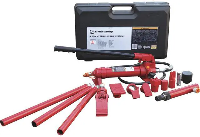 Main image of Hydraulic Portable Ram Kit - 4 Ton Capacity, 17-Pcs