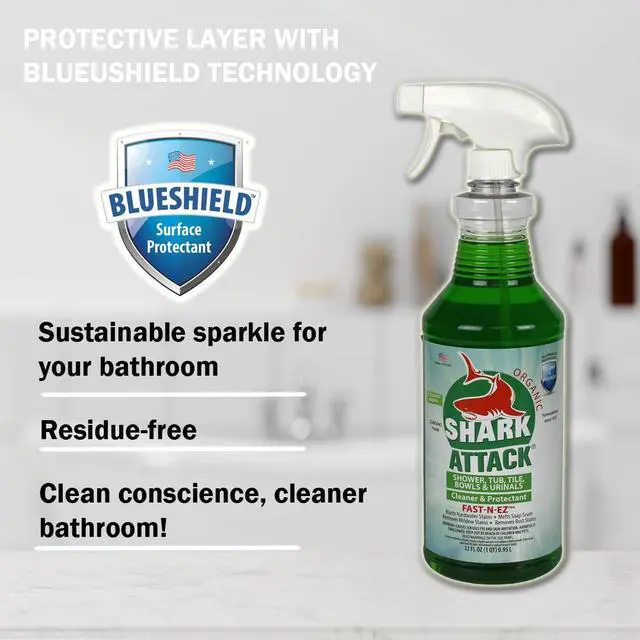 Alt view image 4 of 6 - Organic - Bathroom Cleaner & Protectant, Shower Tile Cleaner, Soap Scum and Buildup Cleaner & Protectant - 32 oz (12)