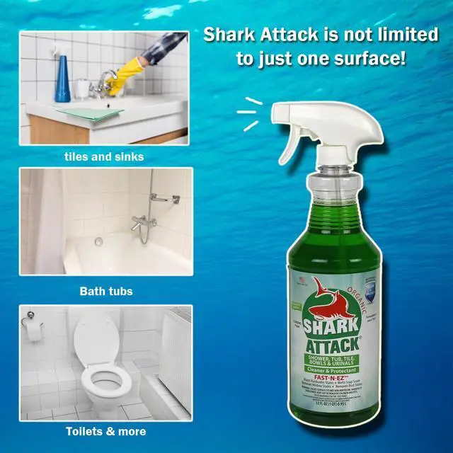 Alt view image 5 of 6 - Organic - Bathroom Cleaner & Protectant, Shower Tile Cleaner, Soap Scum and Buildup Cleaner & Protectant - 32 oz (12)