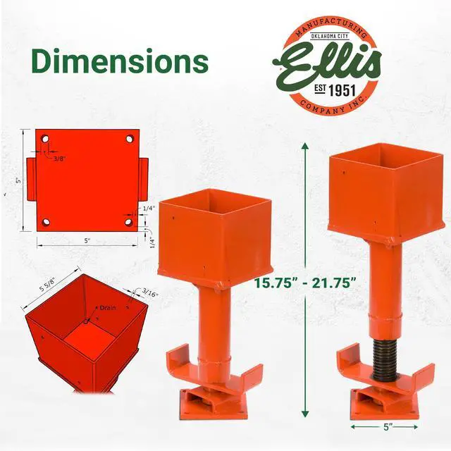 Alt view image 3 of 6 - Manufacturing Shore Holder - 3/16" Steel Cup for 4" & 5" Joists, Attaches with Duplex Nails, Joist Support for Construction, Lumber Bracing, Secure Shore Holder Hardware - 4x4 Cup Type