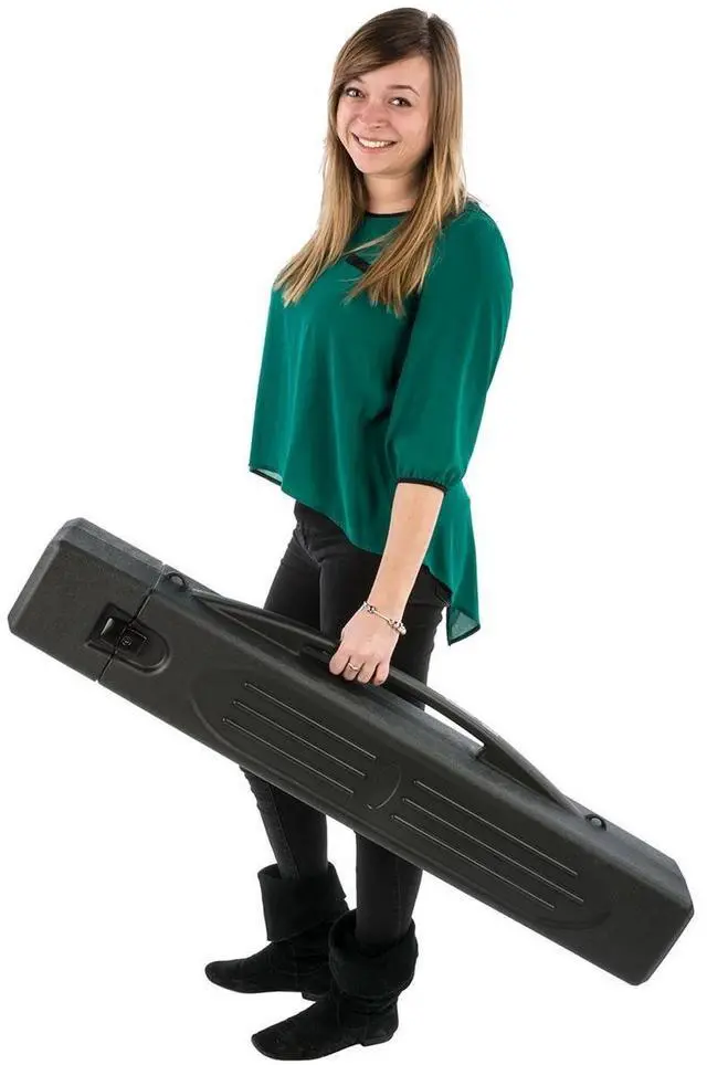 Alt view image 4 of 5 - Hard Case for Banner Stands (Art Not Included), Adjustable Strap, Handle, Hinge Lock, Hard Plastic - Black (JBCASEBNBK)