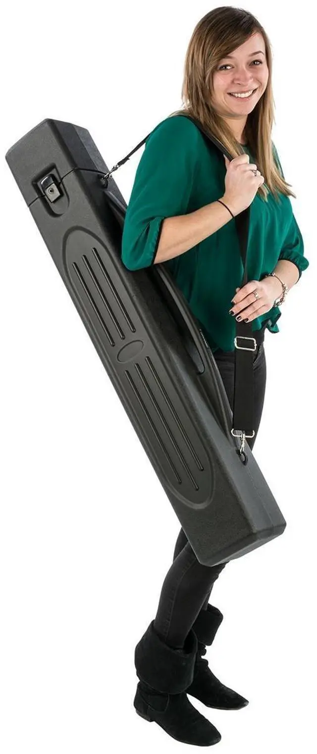Alt view image 5 of 5 - Hard Case for Banner Stands (Art Not Included), Adjustable Strap, Handle, Hinge Lock, Hard Plastic - Black (JBCASEBNBK)