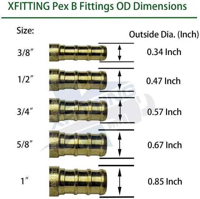 Alt view image 3 of 3 - 100 Pieces 3/4" Pex Elbow - Brass Ccrimp Fittings, Full Port